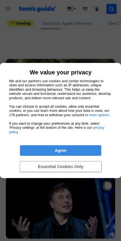 Screenshot of the audited page (Mobile 375×812)