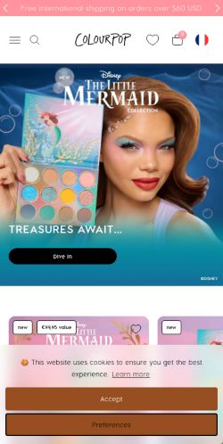 Screenshot of the audited page (Mobile 375×812)