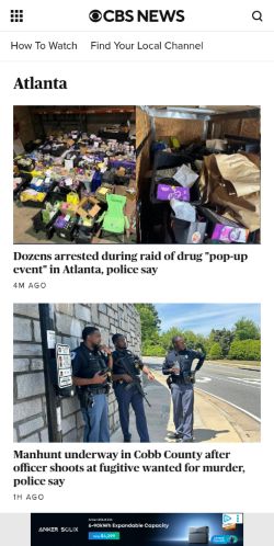 Screenshot of the audited page (Mobile 375×812)