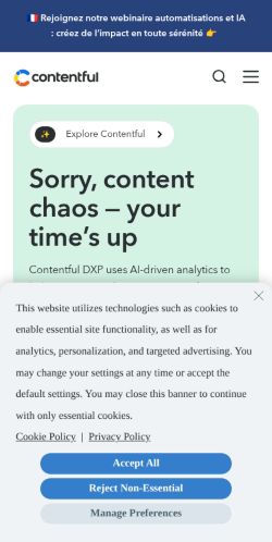 Screenshot of the audited page (Mobile 375×812)