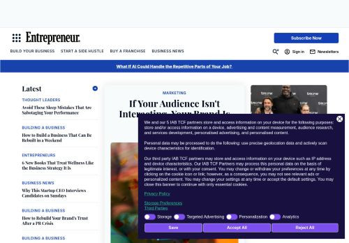 Screenshot of the audited page (Desktop 1440×900)
