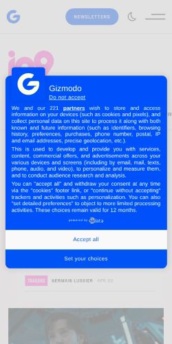 Screenshot of the audited page (Mobile 375×812)
