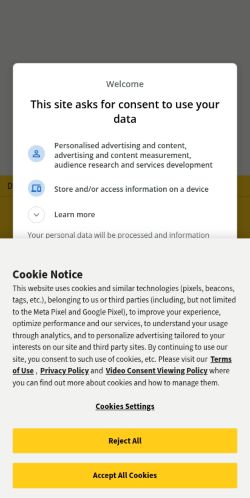 Screenshot of the audited page (Mobile 375×812)