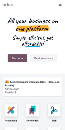 Screenshot of the audited page (Mobile 375×812)