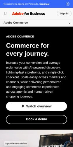 Screenshot of the audited page (Mobile 375×812)