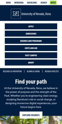 Screenshot of the audited page (Mobile 375×812)