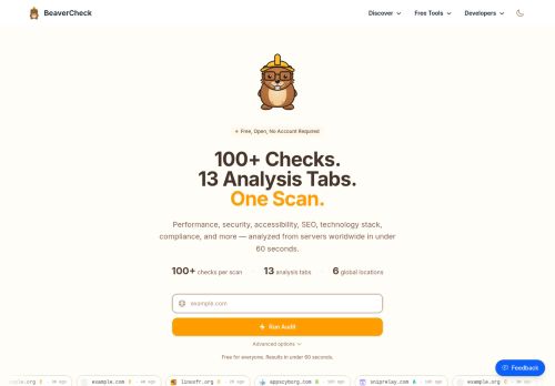 Screenshot of the audited page (Desktop 1440×900)