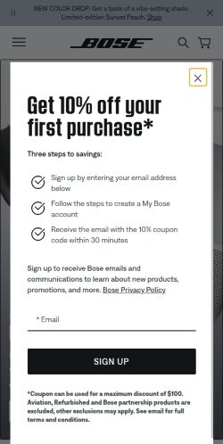 Screenshot of the audited page (Mobile 375×812)