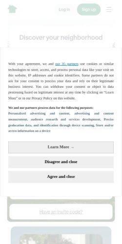 Screenshot of the audited page (Mobile 375×812)