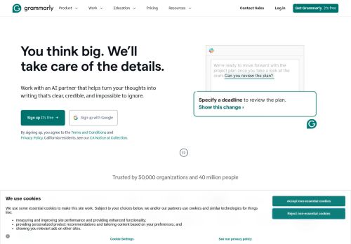 Screenshot of the audited page (Desktop 1440×900)