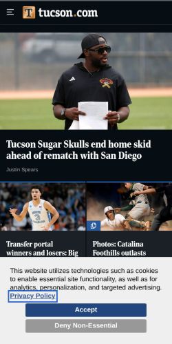 Screenshot of the audited page (Mobile 375×812)