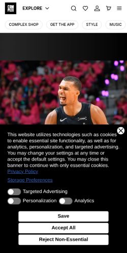 Screenshot of the audited page (Mobile 375×812)