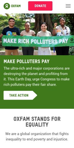 Screenshot of the audited page (Mobile 375×812)