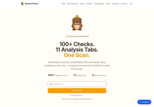 Screenshot of the audited page (Desktop 1440×900)