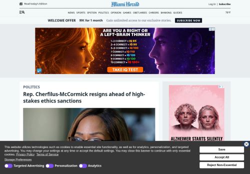 Screenshot of the audited page (Desktop 1440×900)