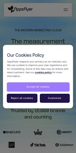 Screenshot of the audited page (Mobile 375×812)