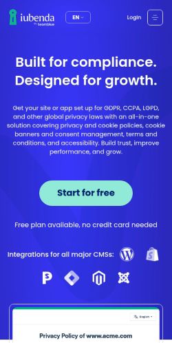 Screenshot of the audited page (Mobile 375×812)
