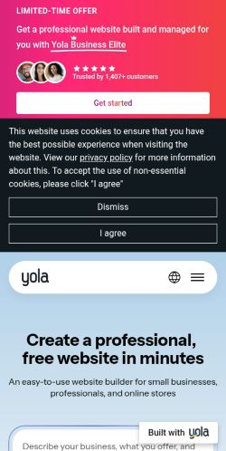 Screenshot of the audited page (Mobile 375×812)
