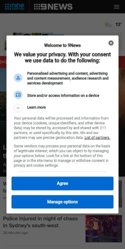 Screenshot of the audited page (Mobile 375×812)