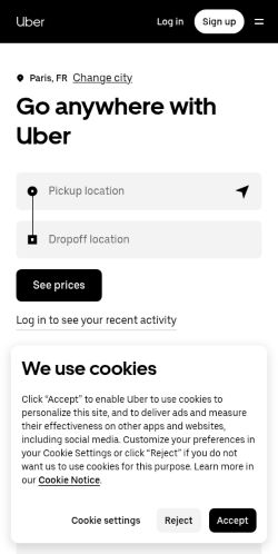 Screenshot of the audited page (Mobile 375×812)