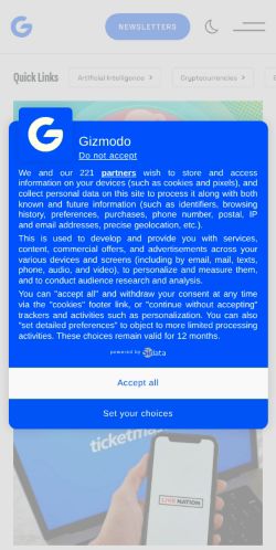 Screenshot of the audited page (Mobile 375×812)