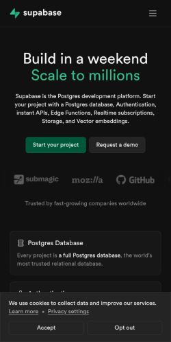 Screenshot of the audited page (Mobile 375×812)