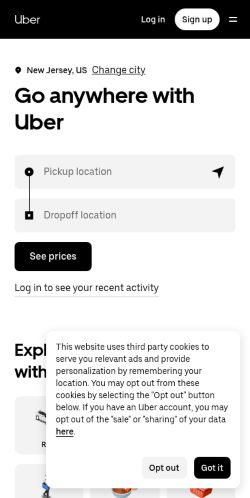 Screenshot of the audited page (Mobile 375×812)