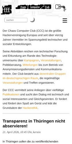 Screenshot of the audited page (Mobile 375×812)