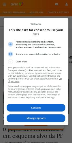 Screenshot of the audited page (Mobile 375×812)