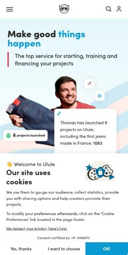 Screenshot of the audited page (Mobile 375×812)