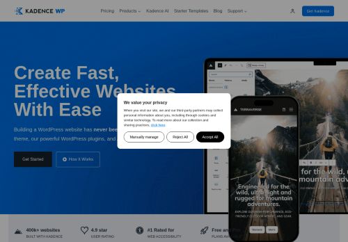 Screenshot of the audited page (Desktop 1440×900)