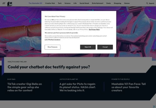 Screenshot of the audited page (Desktop 1440×900)