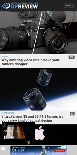 Screenshot of the audited page (Mobile 375×812)