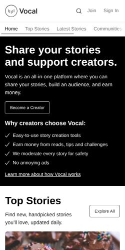 Screenshot of the audited page (Mobile 375×812)