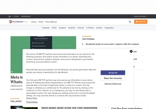 Screenshot of the audited page (Desktop 1440×900)