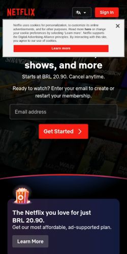 Screenshot of the audited page (Mobile 375×812)