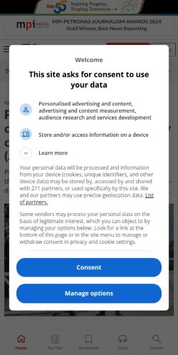 Screenshot of the audited page (Mobile 375×812)