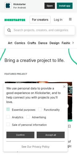 Screenshot of the audited page (Mobile 375×812)