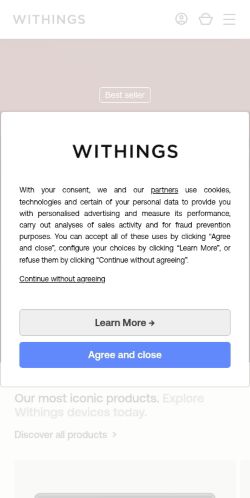 Screenshot of the audited page (Mobile 375×812)
