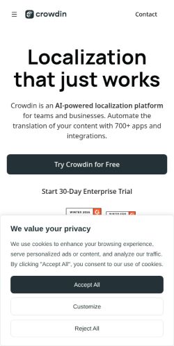 Screenshot of the audited page (Mobile 375×812)