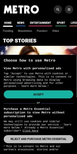 Screenshot of the audited page (Mobile 375×812)