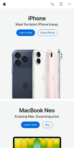 Screenshot of the audited page (Mobile 375×812)