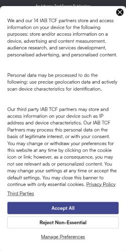 Screenshot of the audited page (Mobile 375×812)