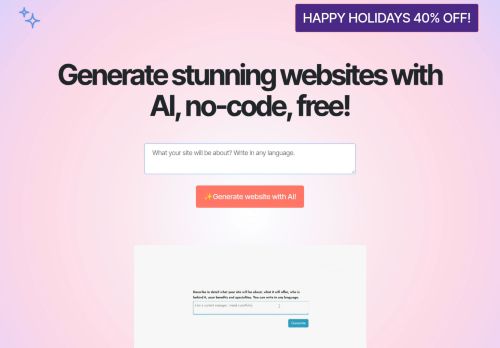 Screenshot of the audited page (Desktop 1440×900)