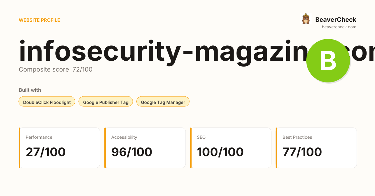 infosecurity-magazine.com — Technology, performance & accessibility ...