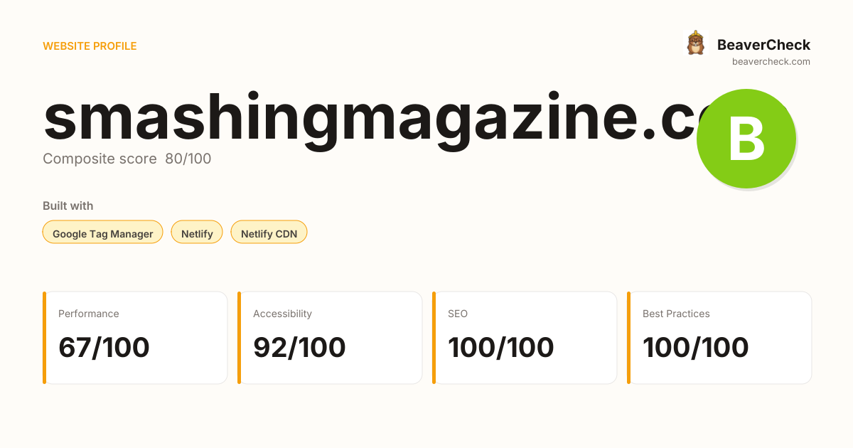 smashingmagazine.com — Technology, performance & accessibility ...