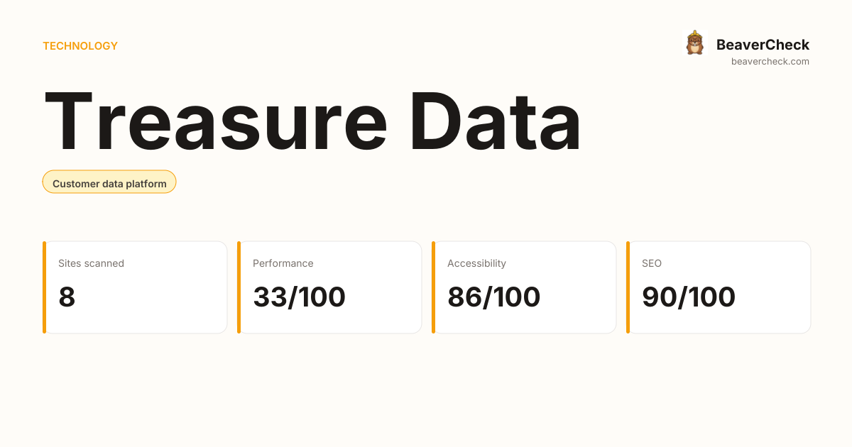 Treasure Data Performance Audit — BeaverCheck